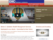 Tablet Screenshot of goldsteinwealth.com